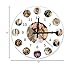 Personalized Photo Wall Clock for Living Room Decor Round Silent Non Ticking Large Wall Clock Battery Operated Easy to Read Clock Gifts for Family Anniversary Wedding Mothers Day Fathers Day
