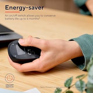 Trust Primo Mouse Bluetooth, Mouse Wireless per Laptop, 1000-1600 DPI, per Mano Sinistra e Destra, Batterie Incluse, Mouse Senza Fili Compatto per PC, Computer, Mac, Android - Nero