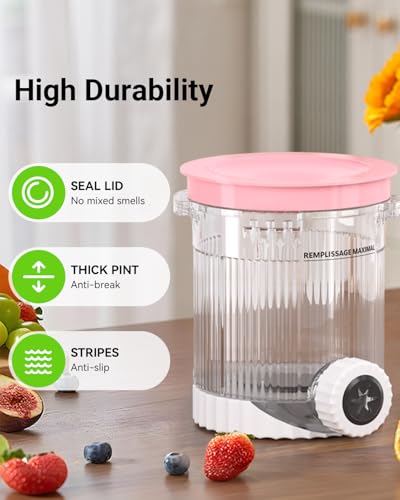 Image of 4 Pack for Ninja Creami Swirl Pints and Lids Compatible with Ninja NC700 Series, NC701, NC701C, Creami Containers for Swirl Ice Cream & Soft Serve Makers, BPA-Free, Dishwasher Safe, colorful