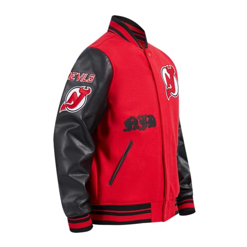 Image of Pro Standard Mens NHL Old English Varsity Jacket