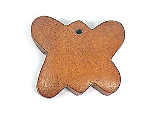 Pendentif bois papillon ciré marron pour créer vos bijoux bohèmes d'été