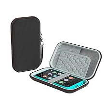 TIMMKOO MP3 Player with Bluetooth and WiFi, MP3 & MP4 Player Case for Earbuds, USB Cable and Memory Card Black