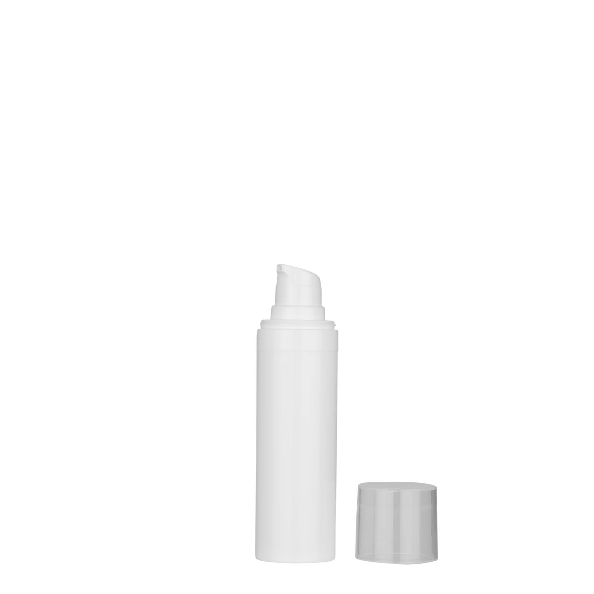 Zestaw 50 dozowników Airless Micro 30 ml z polipropylenu z zamknięciem wtykowym, kolor biały
