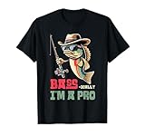 Bass-ically, I'm a Pro Bass Funny Fishing Apparel Men Kids T-Shirt