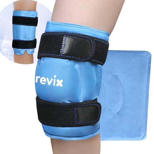 REVIX XL gel rashladni jastučići za koljena Cold Therapy, Cooling Sleeve Knee Cooling Pack hladni oblozi Terapija za bolove u koljenima, ozljede, otekline i zamjenske operacije
