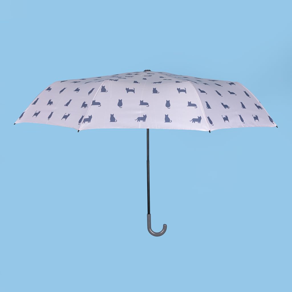 Balvi Ombrello Meowmbrella Colore Grigio Disegno con gatti ovunque Nylon