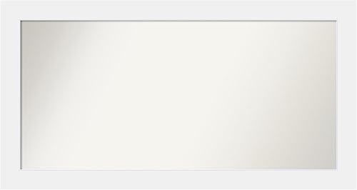 Amanti Art Espejo personalizado, espejo de baño blanco Corvino, espejo de pared o espejo de tocador de baño sobre el fregadero (26 x 49 pulgadas),