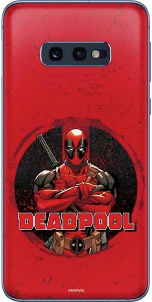 Skinit Decal Phone Skin Compatible with Galaxy S10e - Officially Licensed Marvel Deadpool Babypool Playing Design