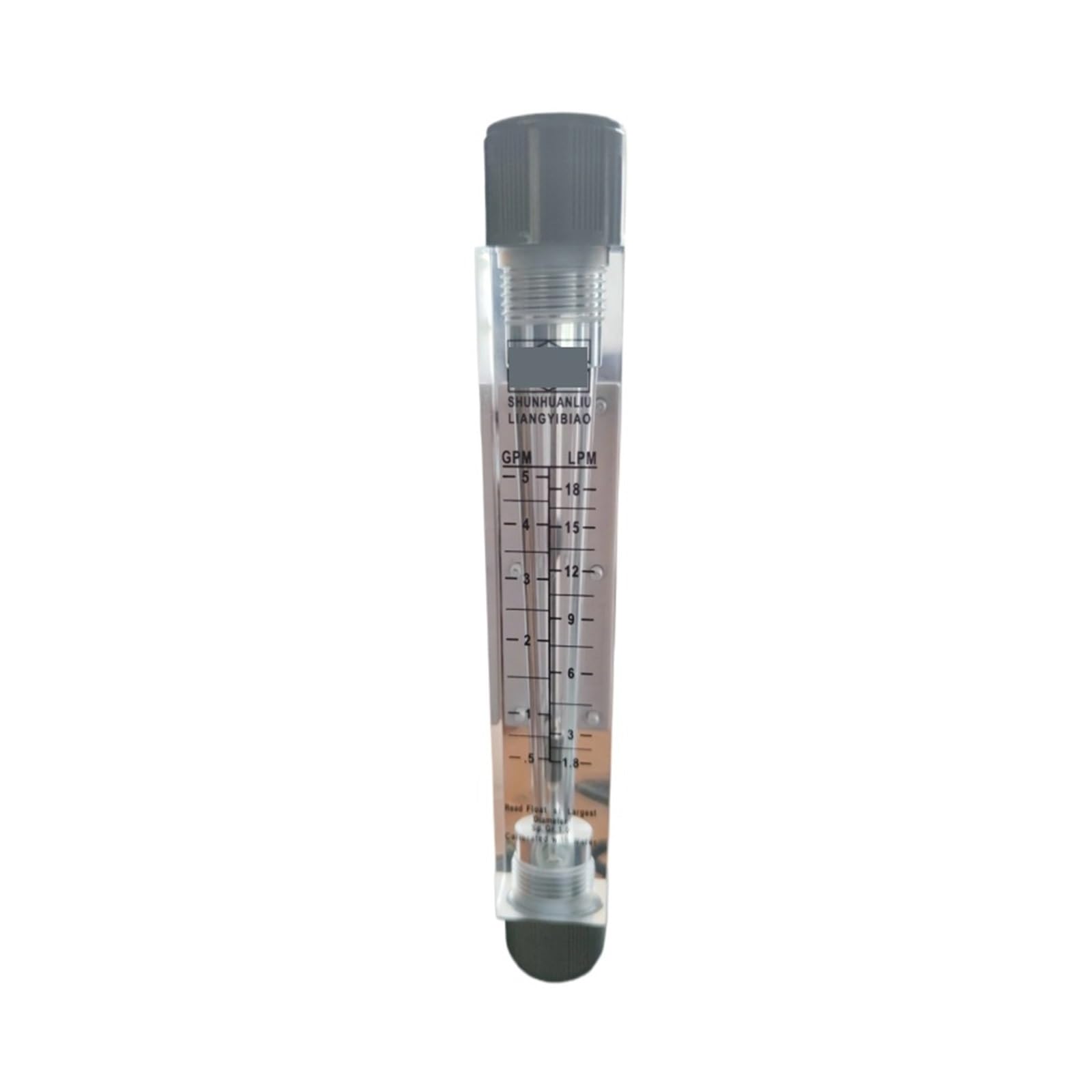 QfUxYYSLD LZM-15G 0.5-5GPM/1.8-18LPM Tube Type Flow Meter for Liquid/Water 1/2" BSPT Variable Area flowmeter with Alarm Limit Switch(ABS Fitting)