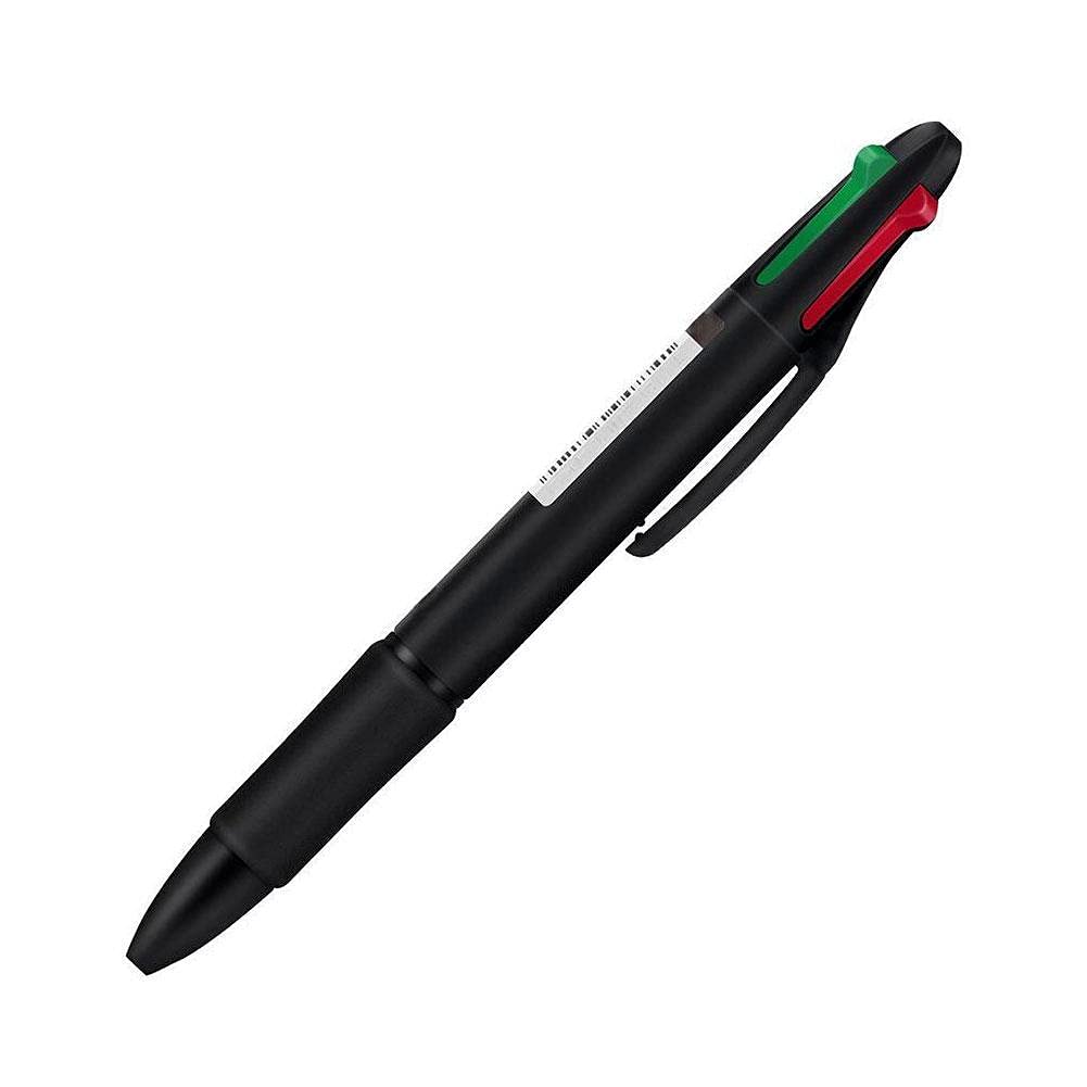 1Pcs Ballpoint Pen Student Stationery Pressed Ballpoint Pen 4 Color Reusable Plastic Ball Pen School Student Office Push