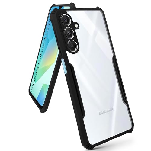 Image of Jkobi Back Cover Case for Samsung Galaxy A16 5G (Shockproof with Polycarbonate Clear Panel | Professional Black)