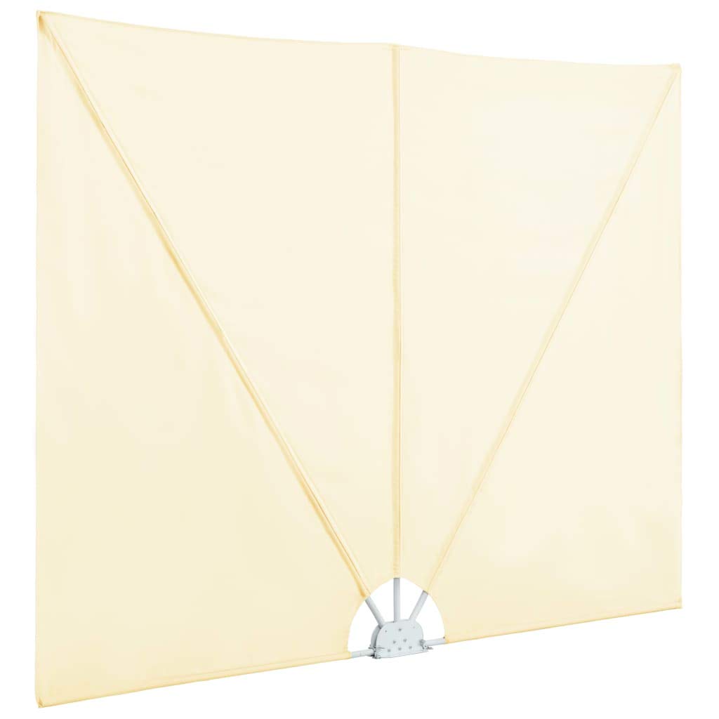 vidaXL Tenda Laterale Terrazza Pieghevole Crema 300x200 cm Parasole da Balcone