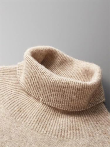 Men's Cashmere Blend Sweaters Turtleneck Pullovers Fall Winter Casual Soft Warm Tops Comfortable Knits3