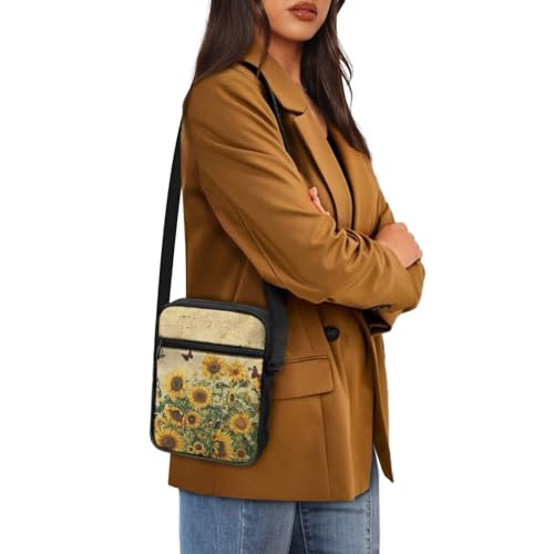 Small Messenger Bag for Men Women Wallet Purse Cell Phone Purses Unisex Shoulder Bag for Work Travel4