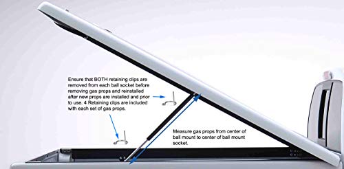 Truck Tonneau Cover Gas Props (29.5”, 80 Lbs) #TOP2