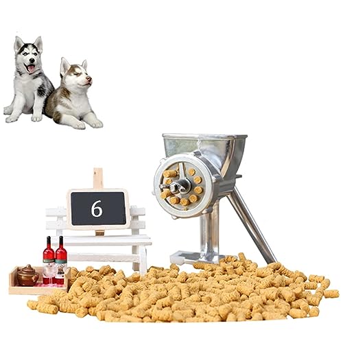 Máquina de pellets de alimentación manual para cebos y procesamiento de piensos para mascotas, máquina multifuncional para pellets para mascotas con moldes opcionales para perros, aves y peces