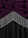 Rosegal Women Plus Size Gothic Moon Star Mesh Panel Bell Sleeves Chain Tassel T-Shirt Punk Gothic Flare Sleeves Top Costume Top(Purple_2/3X)