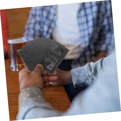 Beaupretty wasserdichte Pokerkarten aus Kunststoff Langlebiges Spielkarten für Partyspiele Vielseitiges Kartenspiel für Familienfeiern Leicht Tragbar und Robust für Brettspiel Unterhaltung – Bild 4