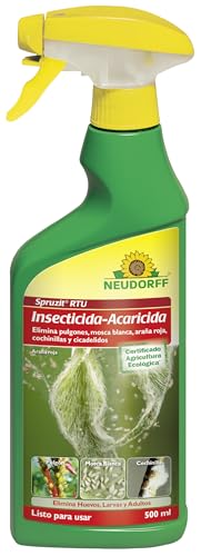 Neudorff Spruzit RTU Insecticida-Acaricida – Spray listo para usar para combatir plagas como pulgones, mosca blanca, araña roja, cochinillas y cicadélidos, 500 ml