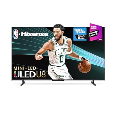 Hisense 100-Inch U8 Mini-LED ULED 4K UHD Google Smart TV (100U8K, 2023 Model) - QLED, Native 144Hz, 1500-Nit, Dolby Vision IQ, Full Array Local Dimming, Game Mode Pro, Alexa Compatibility (Renewed)