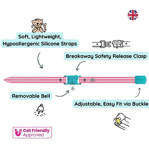 Image of Kittyrama Bermuda Cat Collar. Award Winning. As Seen in British Vogue. Other Styles and Colors Available. for Adult Cats