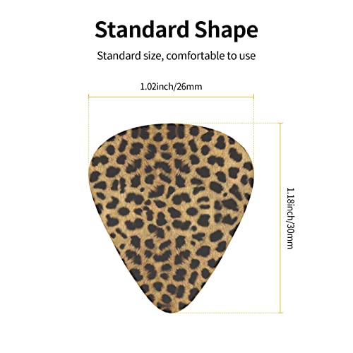Pack de 12 médiators à imprimé animal léopard pour guitare électrique Guitare acoustique Diverses guitares - Les Beatles, Paul McCartney, John Lennon, RIngo Starr, George Harrison Pack de 12 médiators à imprimé animal léopard pour guitare électrique Guitare acoustique Diverses guitares – Image 4