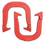 Challenger Professional Pitching Horseshoes- made in USA! (Red- Single Pair (2 shoes))