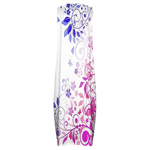 Womens Sleeveless Dresses Floral Dresses for Women V Neck Beach Hawaiian Maxi Long Summer Fall Dresses 20244