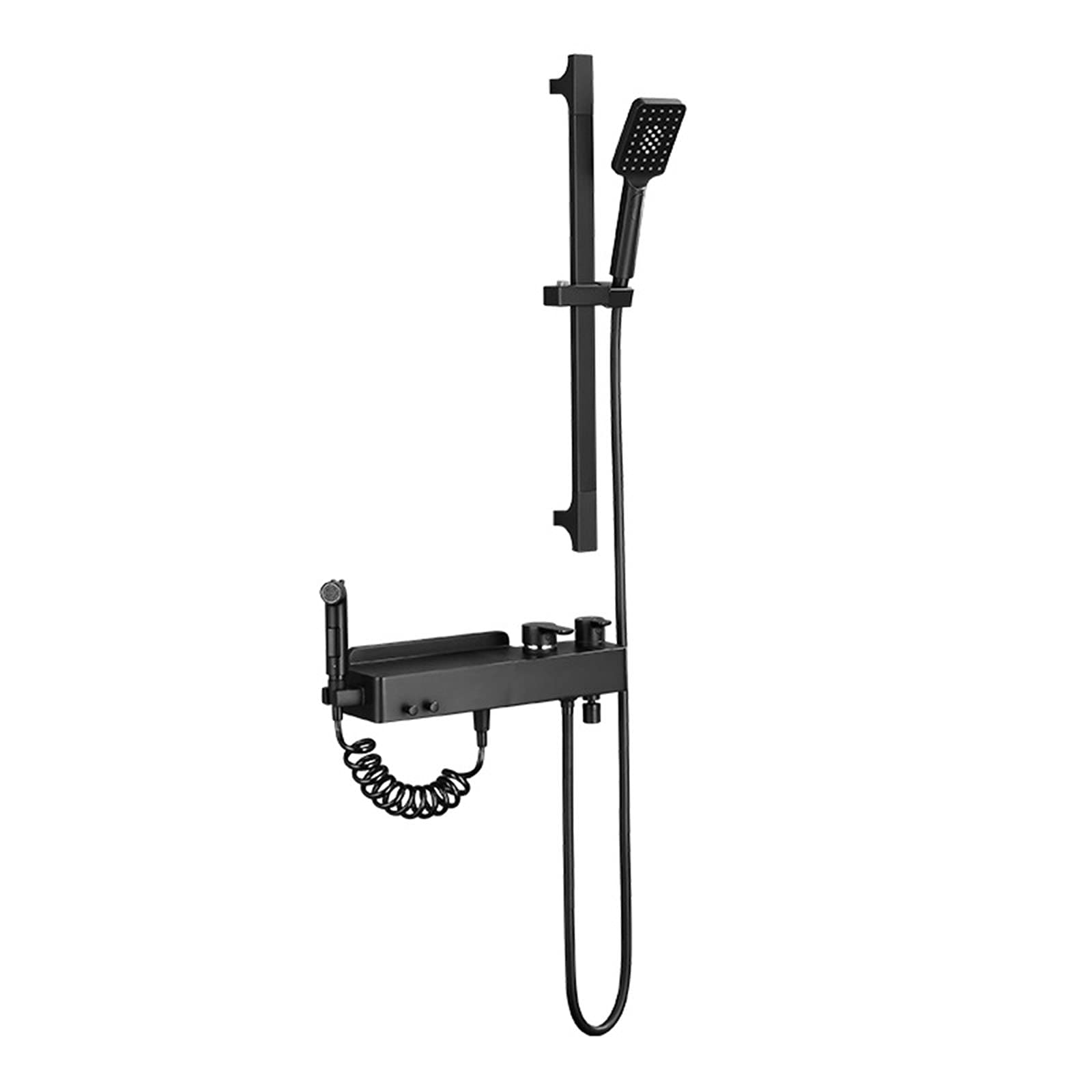 SWENEEN Handheld Showershower System For Home Bathroom Hotel Outdoor Shower Faucet Combo Set Black Shower Set With 3 Function Hand Shower 2 Mode Bidet Faucets,