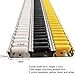 YJEUZCD Replacement Slide-Out Roller, Unloading Pulley, ABS Plastic Wheels Conveyor Slides, Gravitation Roller Conveyor Systems Industrial Applications(Yellow,150 cm)