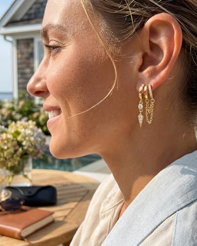 Gold Dangle Earrings DROPS TO - image 4