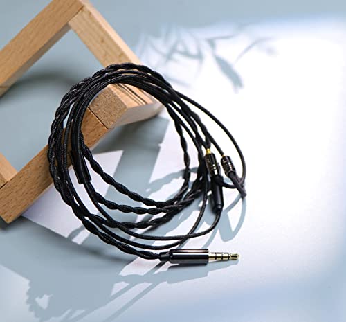 Image of Linsoul Tripowin Zombur in Ear Monitor Cable, 4N High Purity OFC Oxygen Free Cable HiFi Wired IEM Cable, Cotton Yarn Outer Layer, 3.5mm Audio Jack for Musician Audiophile(Without Mic, MMCX)