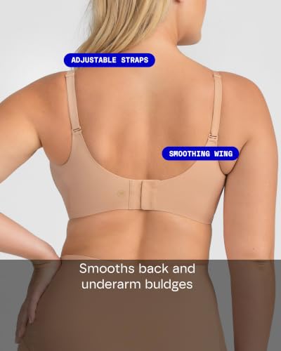 Image of HONEYLOVE Crossover Wireless Bra - Comfortable Support with No Underwire