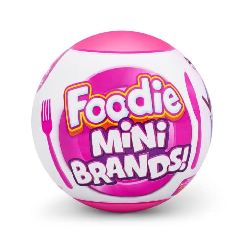 5 Surprise Comidinha Colecionável Xalingo - Mini Brands Foodies - Bolinha Colecionável 1 Unidade