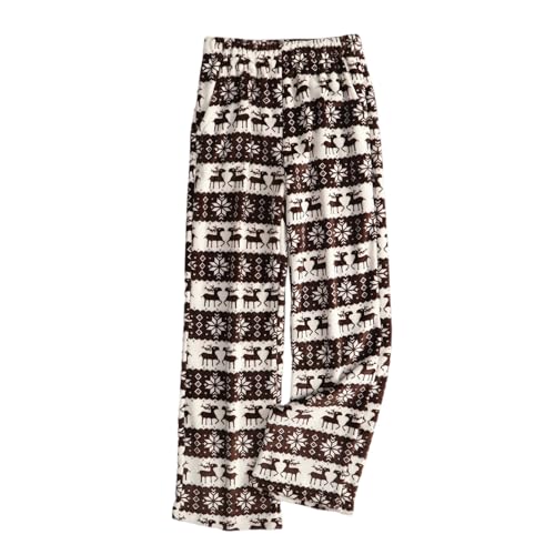 Christmas Pajama Pants for Women Flannel Fuzzy Christmas Tree Sleep Pants - image 1