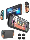 Switch 2 Dockable Protective Case Only Compatible with Nintendo Switch 2,Ultra Slim Hard Shell,Precise Cutouts,Kickstand Compatible,Scratch&Fingerprint-Resistant,Cosmic Street Pop Aesthetic Design