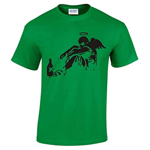 Banksy Fallen Angel Urban T-Shirt for Men Cover
