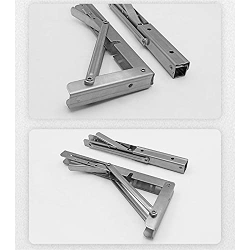 HJW Praktische Opbergrek 2 Stks Plank Beugel Lade Muur Mount Haakse Beugel Stand Drijvende Ijzer Heavy Duty Planken Ondersteuning, Zilver 1Huiyang-01020,500Mm - Image 6