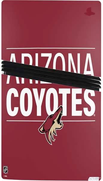 Skinit Decal Gaming Skin Compatible with PS5 Pro Bundle - Officially Licensed NHL Arizona Coyotes Lineup Design