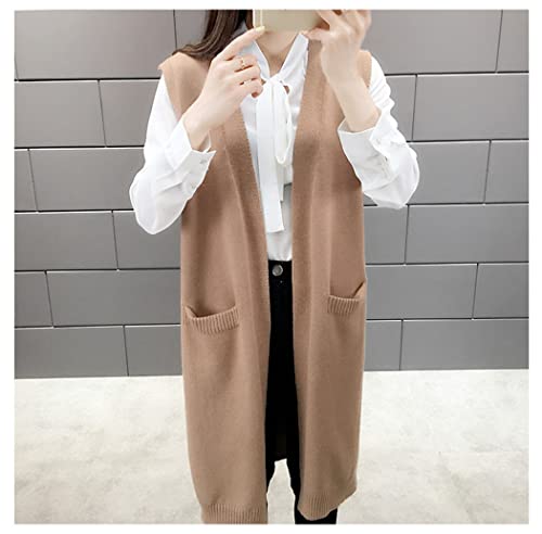 Chaleco de punto largo negro ideal para tus tardes de paseo en invierno 3