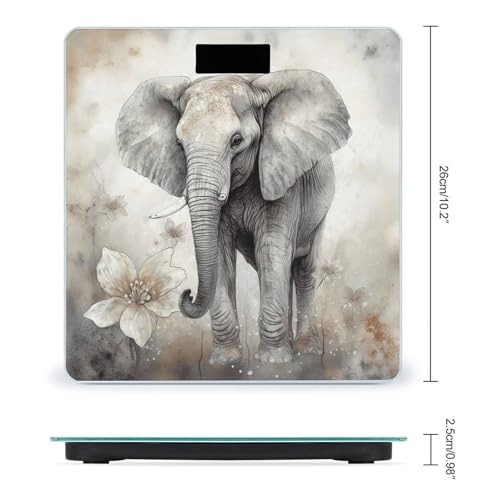 Báscula Digital de Baño Elefante Cute Animals 400lb miniatura 2