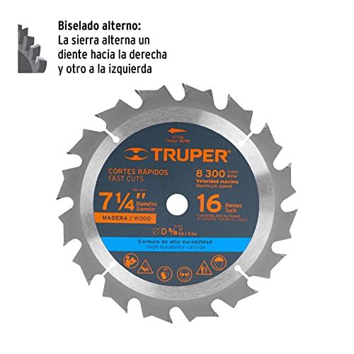 Sierra circular 7 1/4 11 sierra circular 7 1 4 marca TRUPER (2)