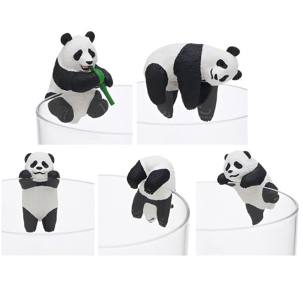 Amazon.co.jp: PUTITTO パンダ 全5種 セット パンダ ひっかかり お昼寝