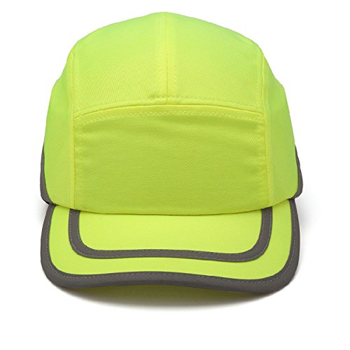 Pyramex Safety HP50031 Hi-Vis Lime Baseball Bump Cap/Hat (2 Each)