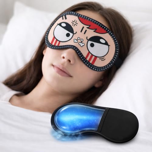 Image of Jenna Angry Ice Gel Eye Mask For Insomnia, Meditation, Puffy Eyes And Dark Circles