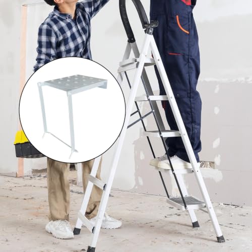 Plataformas de trabajo plegables ajustables y soportes de escalera para mantenimiento de granjas 5