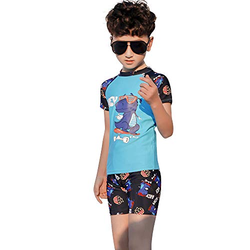 Domary Traje de banho para menino Traje de banho de 3 peças de 2 a 12 anos de idade.