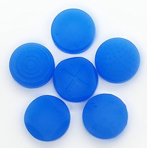 Silicone Thumbstick Thumb Grip Cap Joystick Analog Protective Cover Case For Sony PlayStation Psvita PS Vita PSV 1000 2000 Slim (Blue)