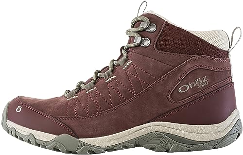 Oboz Women's Ousel Mid B-DRY Waterproof Hiking Boot, Port, 8