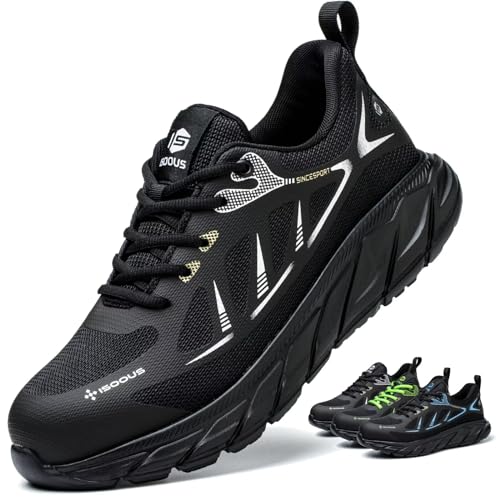ISOOUS Chaussures de Sécurité Homme Femme Légère Chaussure de Travail Embout Acier Protection...